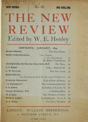 The new review. 12. 1895 = Nr. 68 - 71 = N.S.