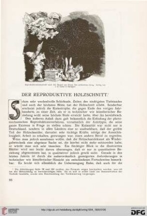 Der reproduktive Holzschnitt