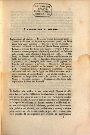 Storie dei municipi italiani : illustrate con documenti inediti ; notizie bibliografiche e di belle arti, 3. Milano