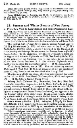 Summer and Winter Resorts of New Jersey