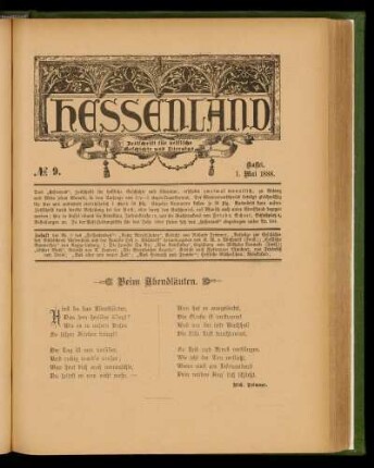 No. 9, Mai 1888