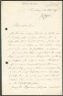 Brief von Otto Appel an Regensburgische Botanische Gesellschaft