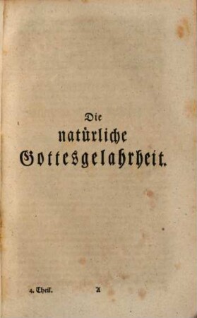 Georg Friedrich Meiers, öffentlichen ordentlichen Lehrers der Weltweisheit zu Halle ... Metaphysik, 4