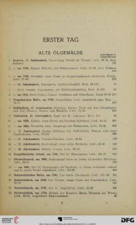 Alte Ölgemälde (Nr. 1-28)