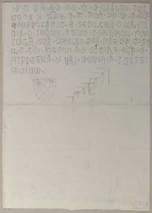 Grabsteininschrift der Familie Valenti inTrevi