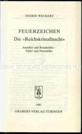 Geschichtsrevisionistische Darstellung über die Reichspogramnacht