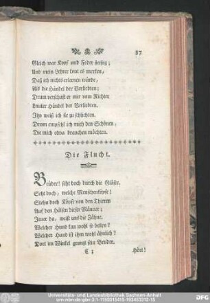 Die Flucht.