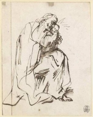 Simeon mit dem Christuskind in den Armen