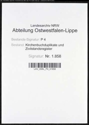 Kirchenbuchduplikat der katholischen Gemeinde Hellinghausen (GHT 1815). (Gemeinde: Hellinghausen, katholische Gemeinde)
