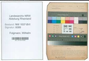 Entnazifizierung Wilhelm Folgmann , geb. 06.10.1895 (Angestellter)