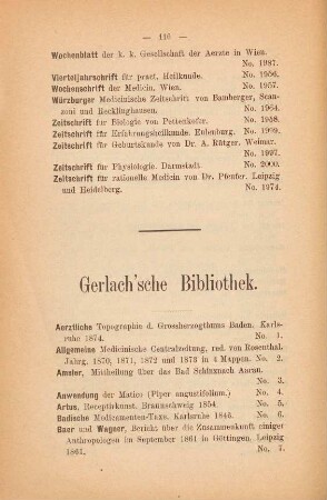 Gerlach'sche Bibliothek.