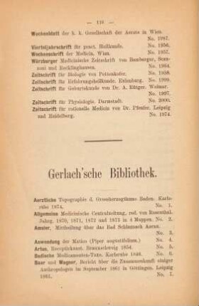 Gerlach'sche Bibliothek.