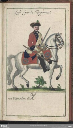 Leib Garde Regiment Chef von Walmoden G. M.