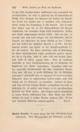 462-464 [Rezension] Kunze, Johannes, Marcus Eremita ein neuer Zeuge für das altkirchliche Taufbekenntnis