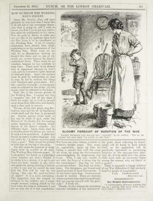 Gloomy forecast of duration of the war