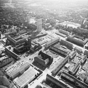 Stadtmitte von Frankfurt/Oder : Blickrichtung Südwesten