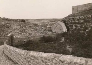 Jerusalem. Blick ins Tal Josaphat. Grab Absaloms und jüdischer Begräbnisplatz