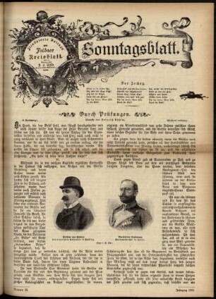 Ausgabe vom Sonntag, den 12. August 1900.
