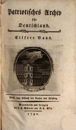 Patriotisches Archiv für Deutschland. 11. 1790