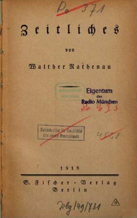 Zeitliches