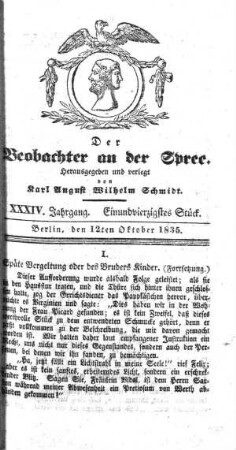 41. Stueck, 12. Oktober 1835