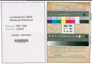 Entnazifizierung Hermann Loerke , geb. 20.01.1895 (Schmied)