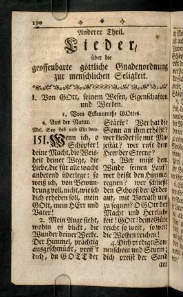 190-288, I. Von Gott, seinem Wesen, Eigenschaften und Werten