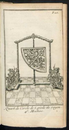 Quart de cerle de 6.pieds de rayon. 4e. machine
