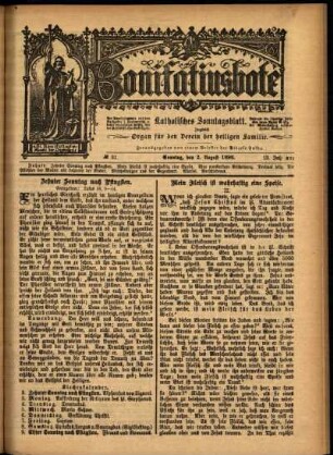 Ausgabe vom Sonntag, den 02. August 1896.