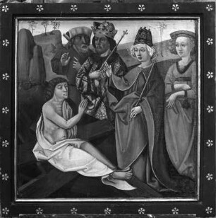 Tafelbild mit Heiligen (wohl von einem Altar)