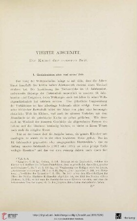 Vierter Abschnitt: Die Kunst der neueren Zeit