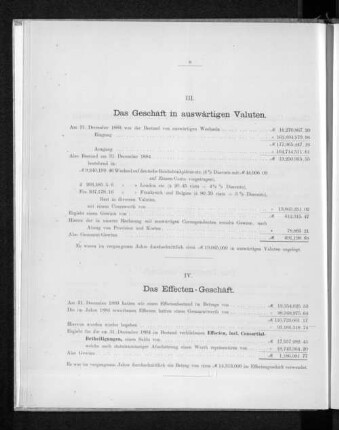 IV. Das Effecten-Geschäft.