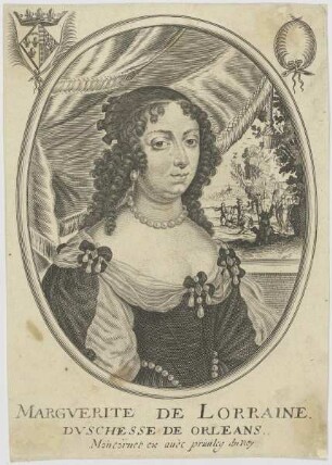 Bildnis der Margverite de Lorraine, Dvchesse de Orleans