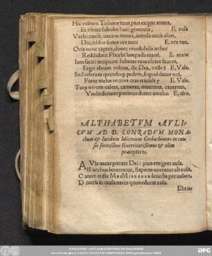 Alphabetum Aulium