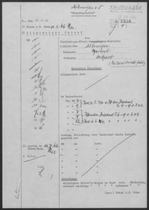 Möhringen: Visitationsbericht mit Pfarrberichten 1965