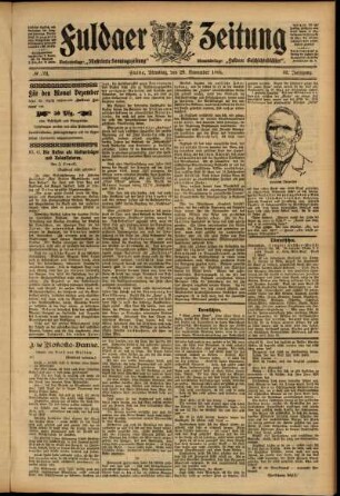 Zweite Ausgabe vom Dienstag, den 28. November 1905.