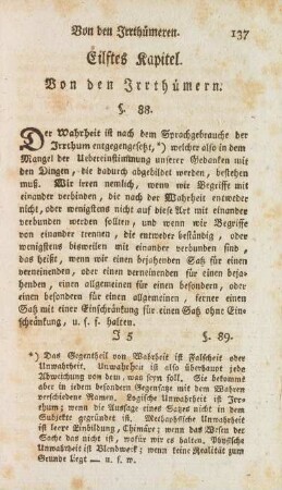 Eilftes Kapitel. Von den Irrthümern