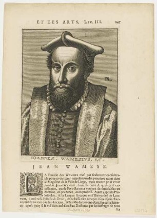 Bildnis des Ioannes Wamesivs