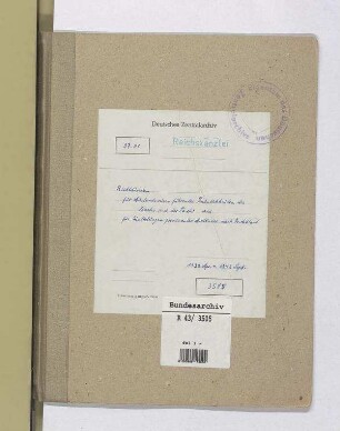 Auslandsreisen von führenden Persönlichkeiten und Beamten: Bd. 3
