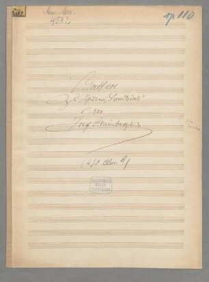 Ouverture zu Schillers "Demetrius" op. 110 - BSB Mus.ms. 4582-2 : Bearbeitung für Klavier zu 4 Hd. vom Komponisten