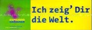 Aufkleber zur Weltausstellung Expo 2000