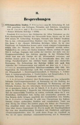 97-99 [Rezension] Alttestamentliche Studien
