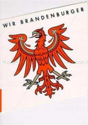 Aufkleber mit dem Wappen des Landes Brandenburg