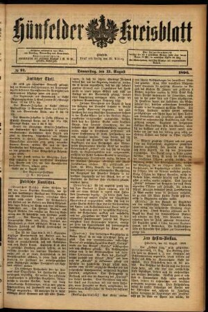 Ausgabe vom Donnerstag, den 13. August 1896.