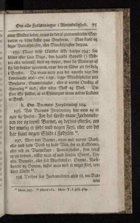 h. Om Barnets Forpleyning 104.