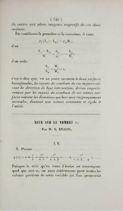 Note sur le nombre e.