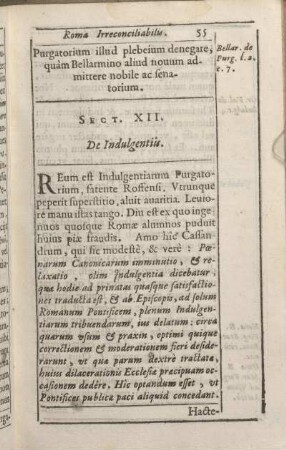 Sect. XII. De Indulgentiis.