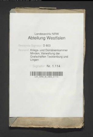 Landeskapital der Kirche zu Ledde vom 13.3.1675