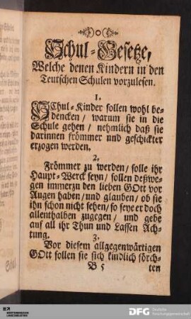 Schul-Gesetze