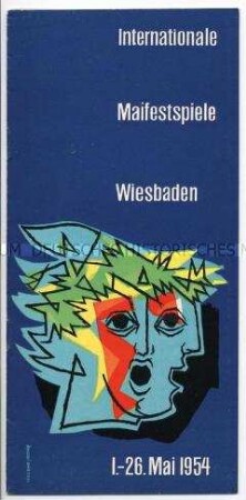 Programm der Internationalen Maifestspiele in Wiesbaden 1954